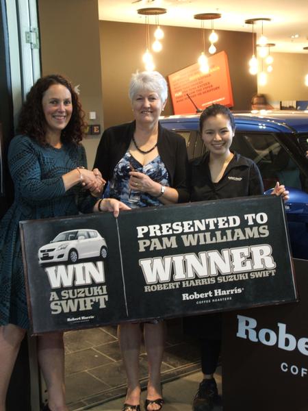 Winner of Suzuki Swift with Rebecca Robins, Pam Williams (winner) and Amy Jatoorapreuk.